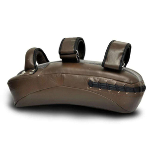 Mitaines de boxe en cuir avec sangle de poignet lacée, équipement d'entraînement pour adultes, équipement d'arts martiaux - Product Image 4