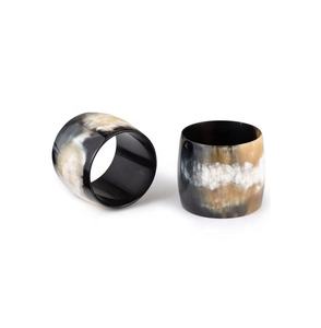 Ensemble de 4 anneaux de serviette en corne artisanaux de luxe 2025 – Designs uniques, couleurs vibrantes, écologiques, durables et élégants pour la salle à manger - Product Image 3