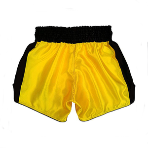 2025 Newest Design 100% Silk/Polyester Breathable 220g Durable Muay Thai Boxing MMA Training Shorts Front Logo Customized Colors - Product Image 6