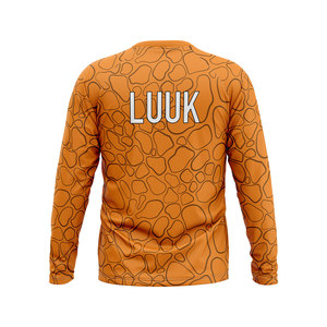 Maillot de sport et de yoga personnalisé à manches longues, respirant, antibactérien, écologique, séchage rapide, col rond, coupe classique, compression - Product Image 3