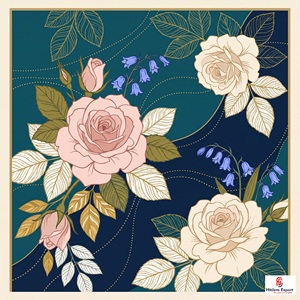Élégant foulard carré imprimé sur mesure effet soie, léger, fabricant OEM ODM, produits textiles personnalisés Hawaï - Product Image 5