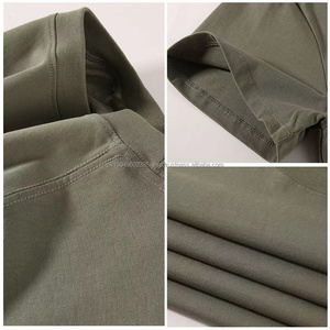 เสื้อยืดขนาดใหญ่พิมพ์โลโก้เสื้อยืดผ้าฝ้ายเปล่าน้ำหนักมากขนาดพลัสไซส์ - Product Image 6