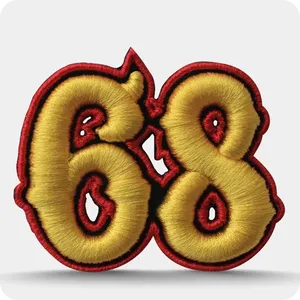 Custom Personalized Embroidery <b>Patches</b> With Logo Design Iron-<b>On</b>/<b>Sew</b>-<b>On</b> for Clothing Hats and Other Garment Accessory - Product Image 1