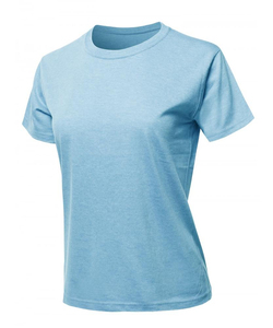 เสื้อยืดคอกลมผู้หญิง สีพื้น แขนสั้น ทรงปกติ ผ้าฝ้ายเจอร์ซีย์ 100% ระบายอากาศได้ดี สวมใส่สบายทุกฤดู - Product Image 6