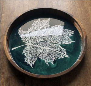 Bandeja de Resina Epoxi Art Deco de Excelente Calidad, Accesorios para Mesa de Cocina, Tamaño Personalizado, Hecho a Mano, Bien Pulido, para Bodas - Product Image 2