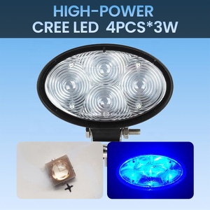 New IP68 Waterproof <b>LED</b> Pedestrian <b>Spot</b> Safety Light for Forklift Blue Red Zone Line Square Roof Beam Work Color Lamp Electric - Product Image 5