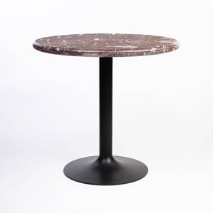 Modern Red Jesper Marble Square Hotel Restaurant <b>Table</b> Metal Pedestal Base Ganpati GN1072 Foldable Portable Semi-Outdoor - Product Image 1
