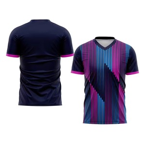 เสื้อฟุตบอล unisex ผ้าเจอร์ซี่น้ำหนักเบาตาข่าย/โพลีเอสเตอร์ระบายอากาศได้ป้องกันริ้วรอย - Product Image 1
