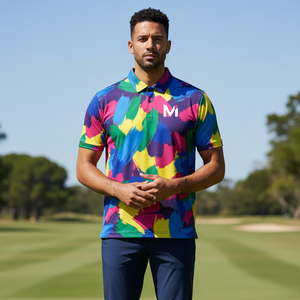 Polo respirant sublimé, vêtements d'équipe personnalisés, impression par sublimation intégrale, chemise de golf pour hommes, vêtements de sport en gros - Product Image 6