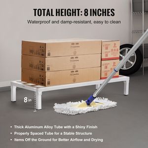 Scaffalatura Commerciale in Alluminio Interamente Saldata 48 X 20, Scaffale a 8 Ripiani per Alimenti, Capacità 1800 Libbre, Scaffalature Utilitarie - Product Image 3