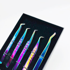 Eyelash Tweezers Straight Stainless Steel for Eyelash Extensions Professional <b>Lash</b> Extension Tool 997 - Product Image 5