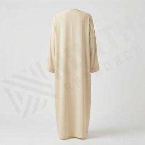 Vêtements musulmans pour femmes de qualité supérieure, couleur unie personnalisée, séchage rapide, respirant, vente en gros, abaya islamique à manches longues, nouveau - Product Image 2