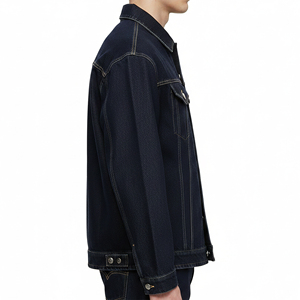 Veste en jean pour homme en gros, en coton de qualité supérieure, style décontracté, avec logo personnalisé, fabrication OEM ODM - Product Image 3