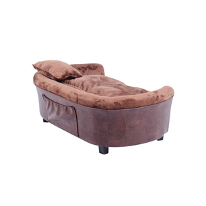 Coussin moelleux pour chien et chat d'intérieur - Confortable, durable, base antidérapante, tissu respirant, housse amovible, lit pour chien et chat - Product Image 5