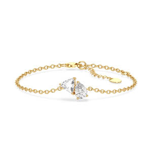 REYES Pulseras de Cadena con Eslabones de Plata de Ley 925 de Alta Calidad con Moissanita Certificada por GRA para Mujer, Joyería Fina Minimalista - Product Image 6