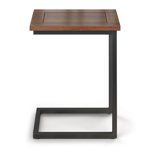 Tavolino Laterale Skyler Marrone Cognac Scuro, Elegante Comodino in Stile Contemporaneo - Product Image 4