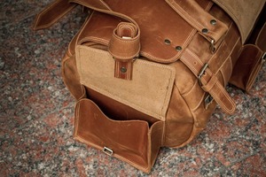 Sac de voyage week-end vintage en cuir véritable robuste pour hommes et femmes, grande capacité, portable, léger, avec pieds métalliques - Product Image 5