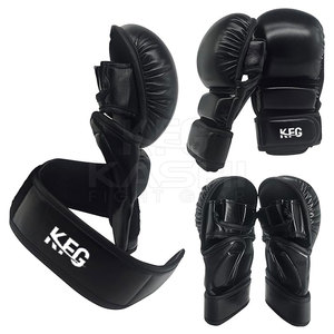 Gants de boxe MMA légers et sécurisés avec support de poignet, fermeture auto-agrippante, évacuation de l'humidité, design respirant - Similicuir - Product Image 6