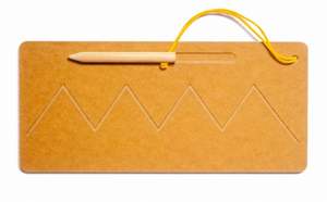 Juguete de Madera con Tablero de Trazado en Zigzag para Niños, para Practicar Habilidades de Escritura, Tablero de Madera con Trazado en Zigzag para el Desarrollo Temprano de Habilidades - Product Image 3