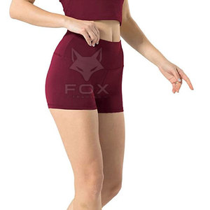 Shorts de streetwear pour femmes, style nouveau, sur mesure, couleur unie, respirant, coupe-vent, écologique, en spandex/polyester, fabriqué au Pakistan - Product Image 4