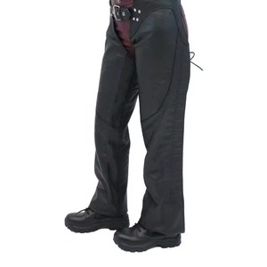 Western Cowboy <b>Chap</b> Fringes Horse <b>Riding</b> Cowhide Leather Pants Horse <b>Riding</b> <b>Chaps</b> Black Color Leather <b>Chaps</b> for Unisex Wear - Product Image 6