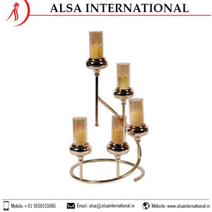 Best Quality 2024 Best Selling <b>Large</b> Candelabra Luxury Luxury Candelabra Tall Votive <b>Candle</b> Holder Available in India. - Product Image 3