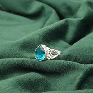 Apatite Oval Cut 1.40 Carat IGI Certified 925 Sterling <b>Silver</b> <b>Solid</b> Birthstone Ring Elegant Women's Gemstone Jewelry Birthday - Product Image 4