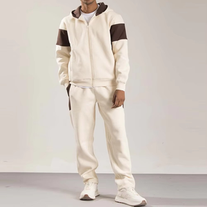 Conjunto Deportivo de Algodón para Hombre, Dos Piezas, Sudadera con Capucha y Pantalones Jogger, Ropa Deportiva Informal de Calle, para Gimnasio, Moda Casual, Buena Calidad - Product Image 1