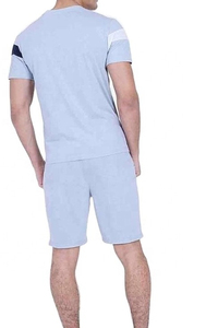 Ensemble t-shirt et short pour homme, design élégant, léger, infroissable, confortable, en coton respirant. - Product Image 2