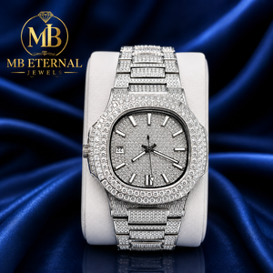 นาฬิกาหรู MB ETERNAL JEWELS ประดับเพชรโมอิสซาไนต์ ตัวเรือนโลหะผสมทรงสี่เหลี่ยม ขนาด 41 มม. หน้าปัดแบบอนาล็อก ตัวเลขโรมัน กลไกควอตซ์ Citizen - Product Image 1