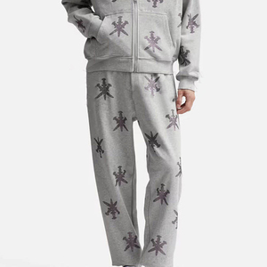 Pantalons de haute qualité en coton et polyester pour hommes, pantalons à strass, vêtements d'extérieur, taille sur mesure, designs OEM, pantalon à strass - Product Image 3