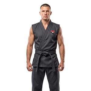 Uniforme de Taekwondo Dumela Color Gris Oscuro, Ropa Duradera para Artes Marciales y Entrenamiento - Product Image 1