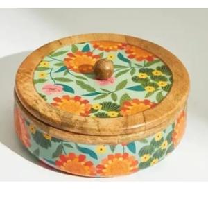 Boîte à chapati en bois artisanale moderne pour la cuisine, le rangement et la présentation des aliments sur la table, usage domestique, au prix le plus bas - Product Image 5