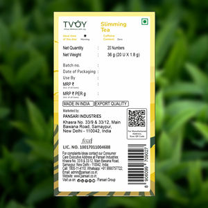 Thé vert amincissant Tvoy - 20 sachets de thé (1,8 g), bienfaits naturels pour la perte de poids et la détoxification - Product Image 4