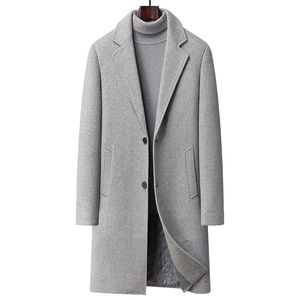SIRIUS SPORTS Abrigo Largo de Invierno para Hombre, Talla Grande, Negro, Doble Botonadura, 60% Plumón, Cuello Vuelto Estándar - Product Image 4