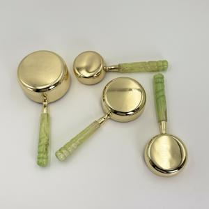 Tazas y Cucharas Medidoras de Acero Inoxidable con Mango Largo de Resina, Cuchara Medidora de Gran Capacidad, 10 Piezas MOQ, Aptas para Lavavajillas - Product Image 5