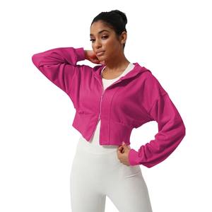 Sudadera Corta con Capucha para Mujer, Estilo Pullover, Diseño Único, Buena Calidad, Venta al Por Mayor de Fábrica - Product Image 3
