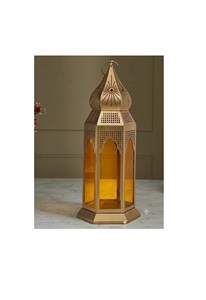 New Handmade Vintage Moroccan Lantern with <b>Red</b> Glass Panels Customized Design Eco-Friendly for Home Decoration - Product Image 5