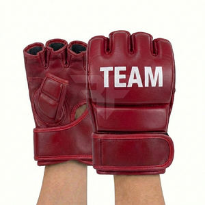 Guantes de boxeo MMA al por mayor, de cuero PU, con logo personalizado, guantes de entrenamiento para MMA y guantes de gimnasio. - Product Image 1