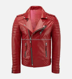Nueva llegada chaqueta de cuero de moda de los hombres de encargo para los hombres usan nuevo estilo 2024 venta directa de fábrica chaqueta de cuero para los hombres - Product Image 1