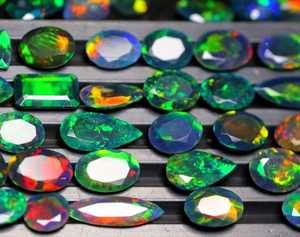 Lot de pierres précieuses d'opale noire éthiopienne naturelle à facettes, pierres brutes pour la fabrication de bijoux, fournisseur en gros, exportation mondiale B2B - Product Image 1