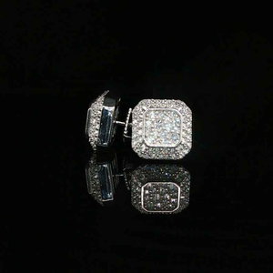 Moissanite Iced Out Square Signet Ring Luxury Hip Hop Statement Ring Pavé Gemstone Jewelry Gift <b>for</b> <b>Men</b> Women - Product Image 5