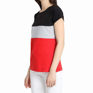Women's Cute <b>Crop</b> <b>Top</b> Short Sleeve Mandarin Collar Silk/Cotton Dobby Fabric Quick Dry Breathable Anti-Uv Casual T-Shirt Solid - Product Image 2