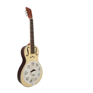 wholesale price custom made Aiersi brand wood body parlour resonator guitars with case bluegrass guitar musical instrument