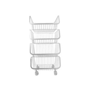 Panier de rangement en métal à 4 niveaux de haute qualité à prix avantageux pour la cuisine, conteneurs en maille polyvalents pour fruits et légumes - Product Image 2