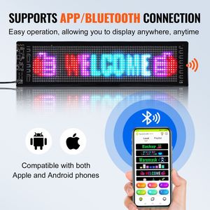 P5 programmabile pannello di visualizzazione a LED a colori con Pattern di animazione con testo personalizzato per APP Bluetooth per pubblicità aziendale - Product Image 5