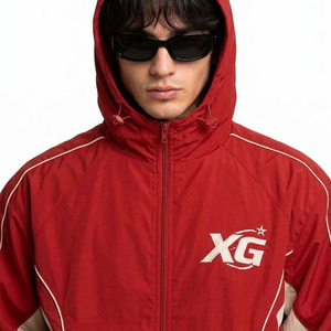 Ensemble de survêtement coupe-vent en nylon avec logo personnalisé, pantalon de jogging respirant, veste imperméable et coupe-vent, ensemble deux pièces pour hommes - Product Image 3