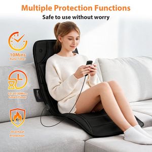 Materassino Massaggiante Premium con 10 Motori in Rame Puro, 9 Modalità, 9 Livelli di Intensità, Funzione Timer e Protezione dal Surriscaldamento - Product Image 5