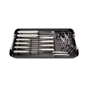 Juego de Instrumentos Manuales de Acero Inoxidable para Cirugía Espinal Lumbar Ortopédica con Estuche de Esterilización de Dentavex - Product Image 2
