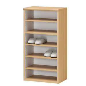 Étagère à niveaux en bois moderne, unité de rangement autoportante à 5 niveaux, design minimaliste, meubles de salon, organisateur d'entrée - Product Image 1